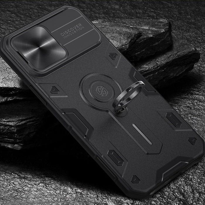 Nillkin- Coque Samsung avec anneau support et camera protection