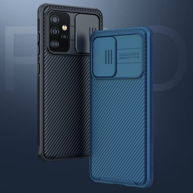 Nillkin - Coque Samsung protection caméra Bleu