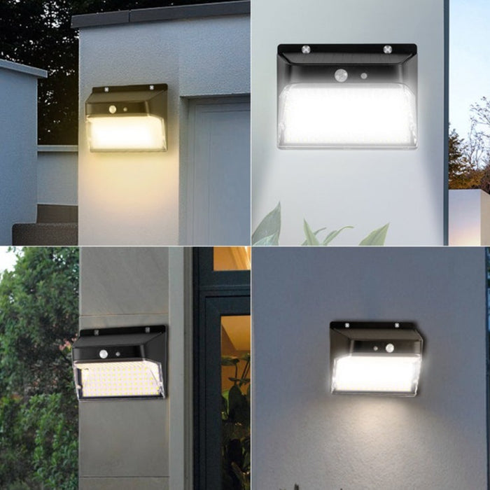 Applique murale solaire 196 leds avec détecteur de mouvement