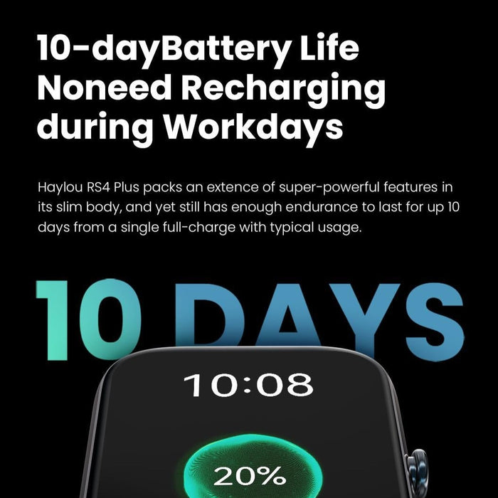Haylou - Montre connectée intelligente RS4 Plus LS11 moniteur de fréquence cardiaque et de sommeil