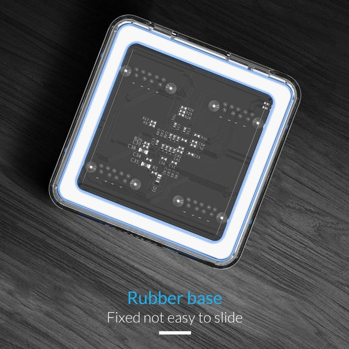 ORICO - Hub carré 4 ports USB 3.0, transparent