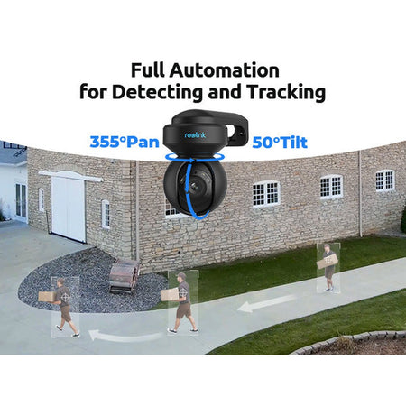 Reolink E1 outdoor Noir - Caméra Wifi 5MP 360° avec suivi automatique - Détection intelligente