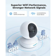 Reolink E1 Pro - Caméra WiFi Interieure 360° 4MP - Wifi double bande