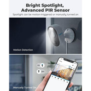 Reolink Lumus - Caméra Wifi extérieure QHD 4MP avec projecteurs LED, 2.4/5ghz