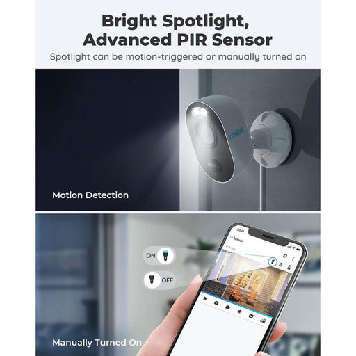Reolink Lumus - Caméra Wifi extérieure QHD 4MP avec projecteurs LED, 2.4/5ghz