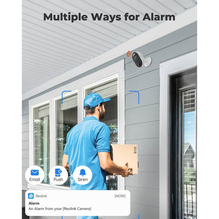 Reolink Lumus - Caméra Wifi extérieure QHD 4MP avec projecteurs LED, 2.4/5ghz