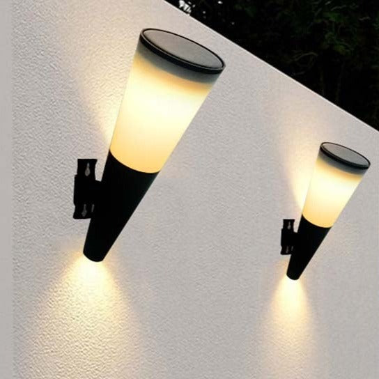 Applique LED solaire Cone d'extérieure