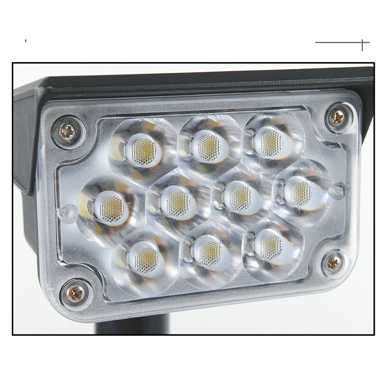 Spot LED solaire 20leds 250lm pour jardin, étanche IP65