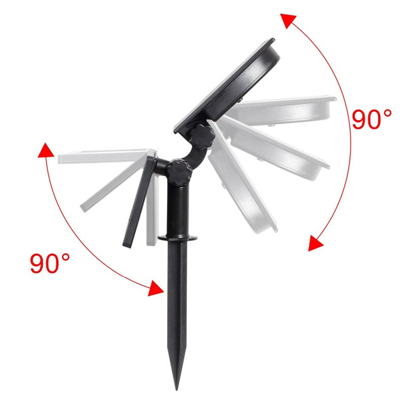 Spot LED solaire 50leds 200lm pour jardin, étanche