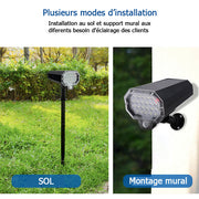 Spot solaire 80W 1500lm avec suivi automatique de mouvement