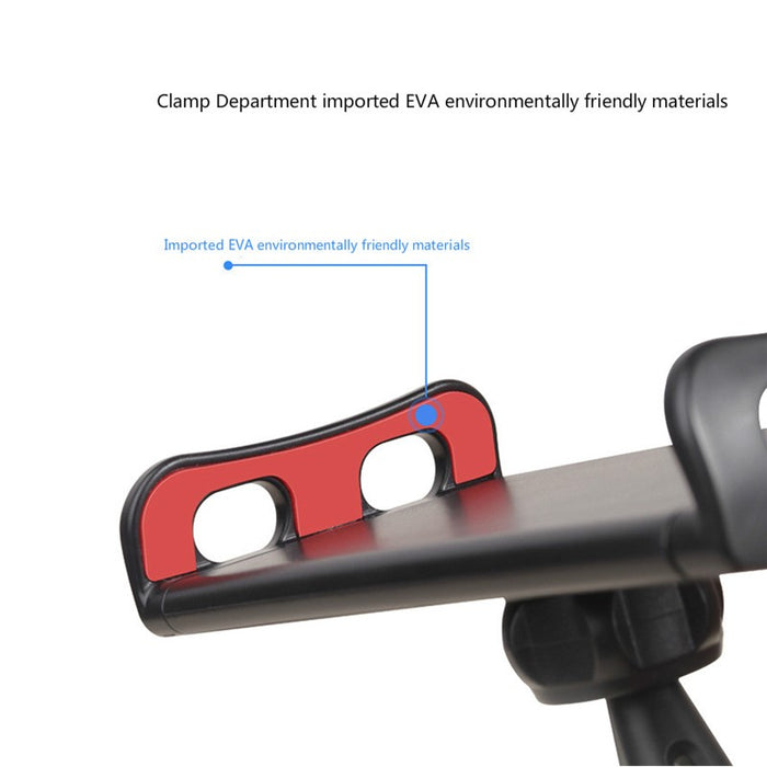 Support appui tête pour téléphones et tablettes, noir et rouge