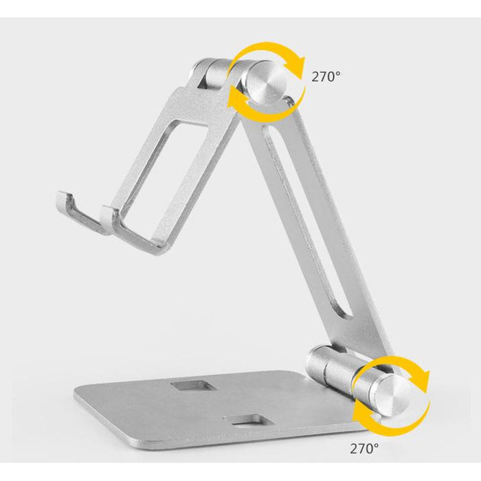 Support de téléphone en aluminium pilable et ajustable pour smartphone