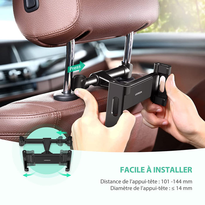Ugreen - Support tablette 4.7 à 12.9 pouces pour Appui Tête voiture
