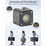 Ulanzi L2 - Projecteur LED Blanc froid 6500K rechargeable, étanche