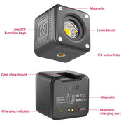 Ulanzi L2 - Projecteur LED Blanc froid 6500K rechargeable, étanche