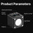 Ulanzi L2RGB - Projecteur LED multicolore rechargeable, magnétique