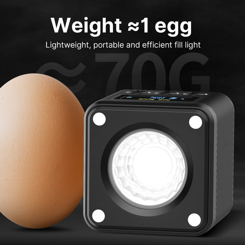 Ulanzi L2RGB - Projecteur LED multicolore rechargeable, magnétique
