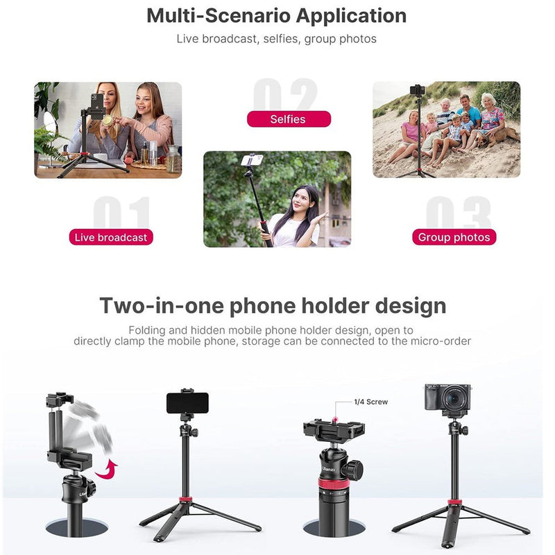 Ulanzi MT-44 - Trépied 102cm pour smartphone et appareils photo