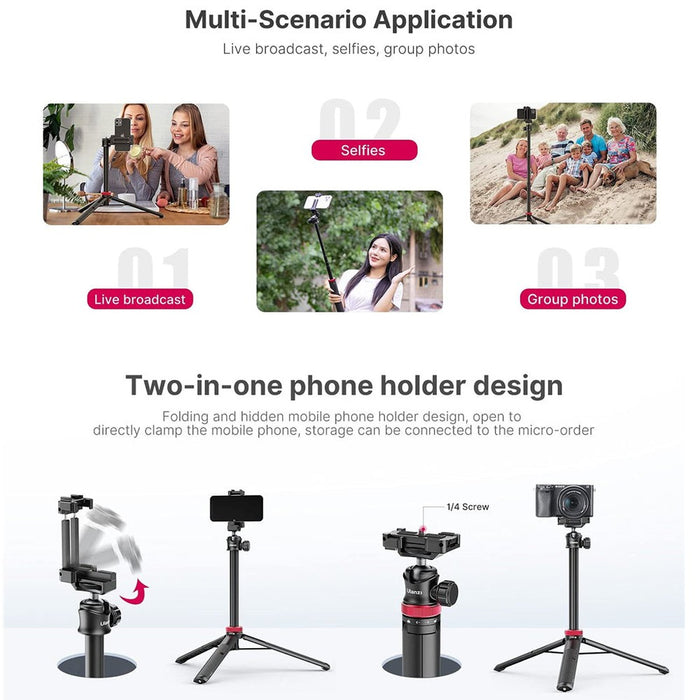 Ulanzi MT-44 - Trépied 102cm pour smartphone et appareils photo