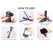 Ulanzi MT-44 - Trépied 102cm pour smartphone et appareils photo