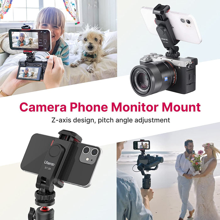 Ulanzi ST-06S - Support de trépied pour smartphone, rotation 360°
