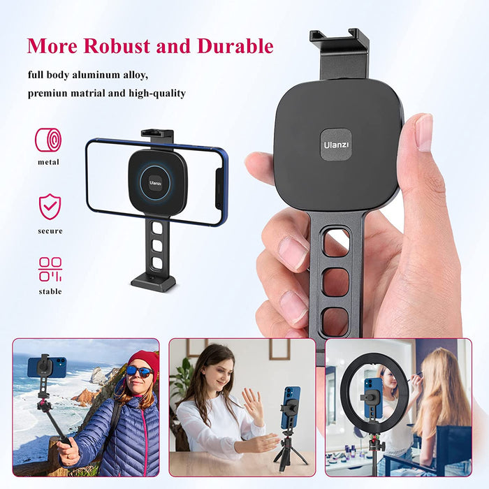 Ulanzi ST-28 - Support de trépied magnétique pour iPhone 12 et 13