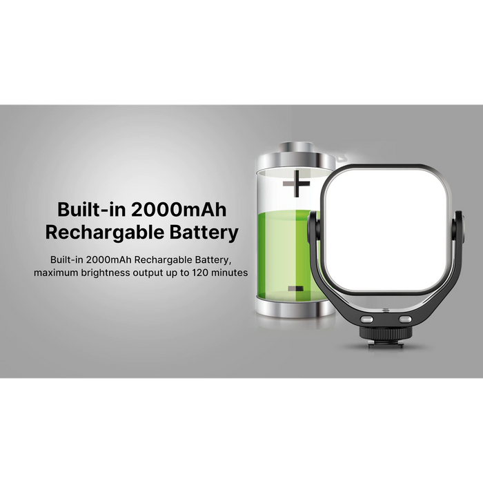 Ulanzi VL66 - Projecteur LED rotatif Blanc 2500K-6500K rechargeable et dimmable