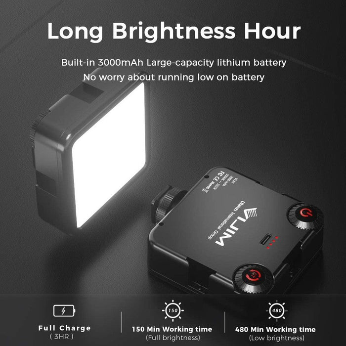 Ulanzi VL81 - Projecteur LED Blanc 3200K-5600K rechargeable
