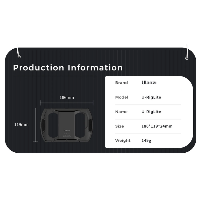 Ulanzi U-Rig Lite - Stabilisateur vidéo de poche pour smartphone