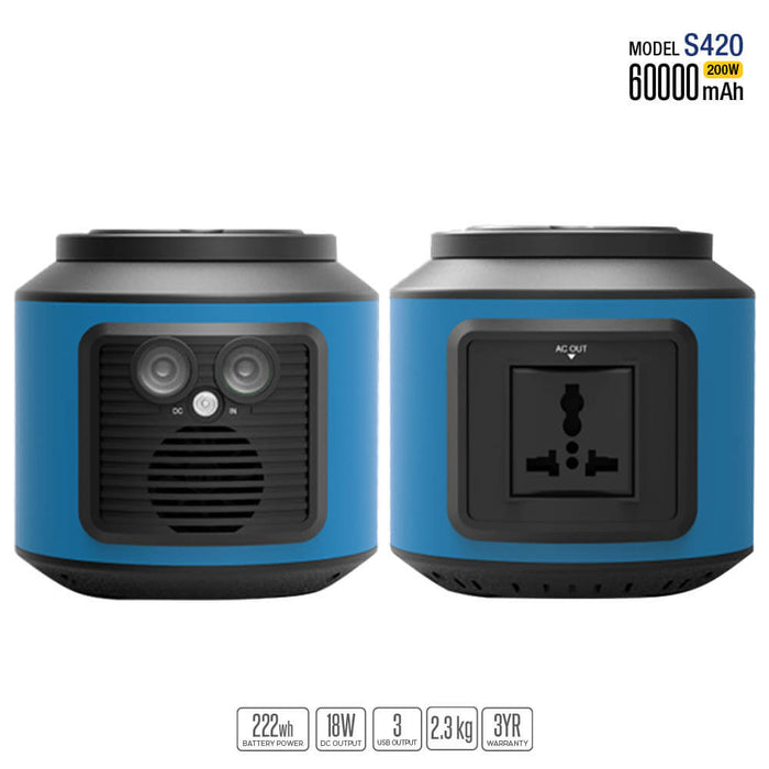 Générateur solaire portable 222Wh
