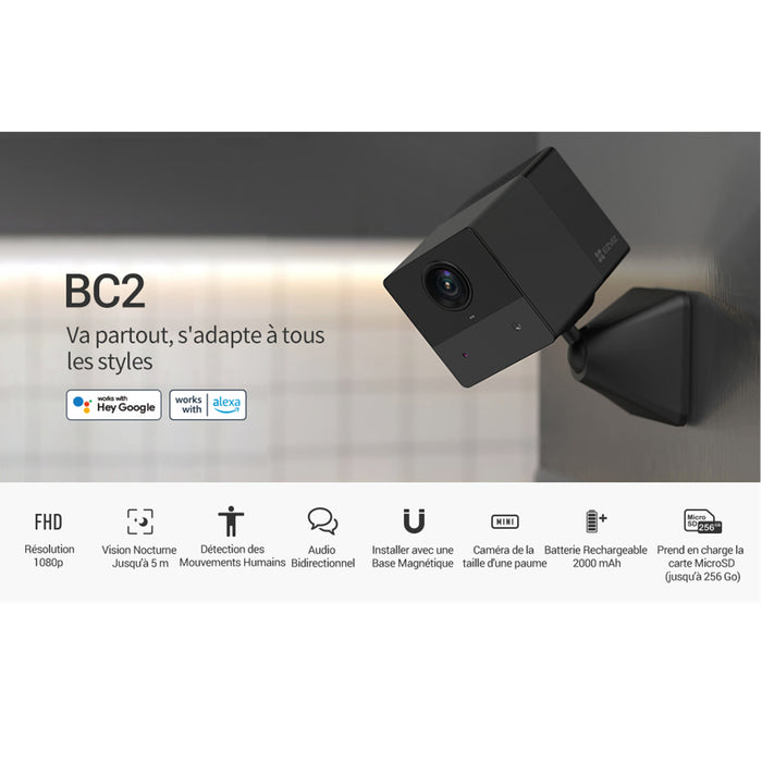Ezviz - Mini caméra Wifi sans fil sur batterie