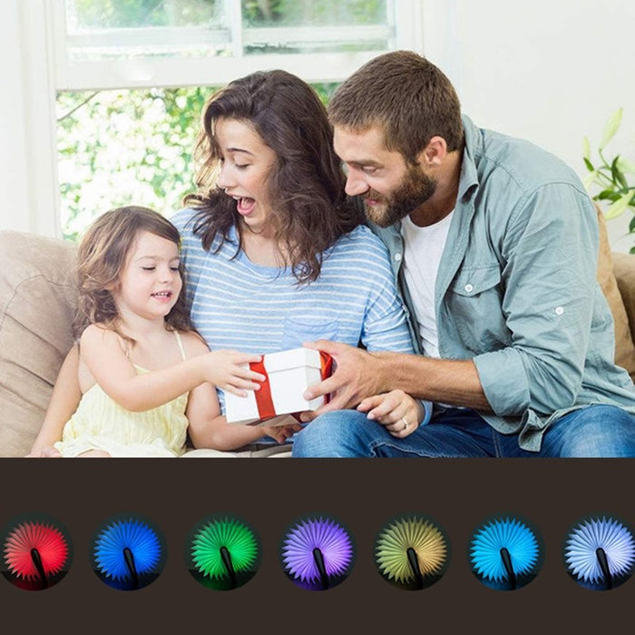 Lampe LED en forme de livre déplié, rechargeable par USB