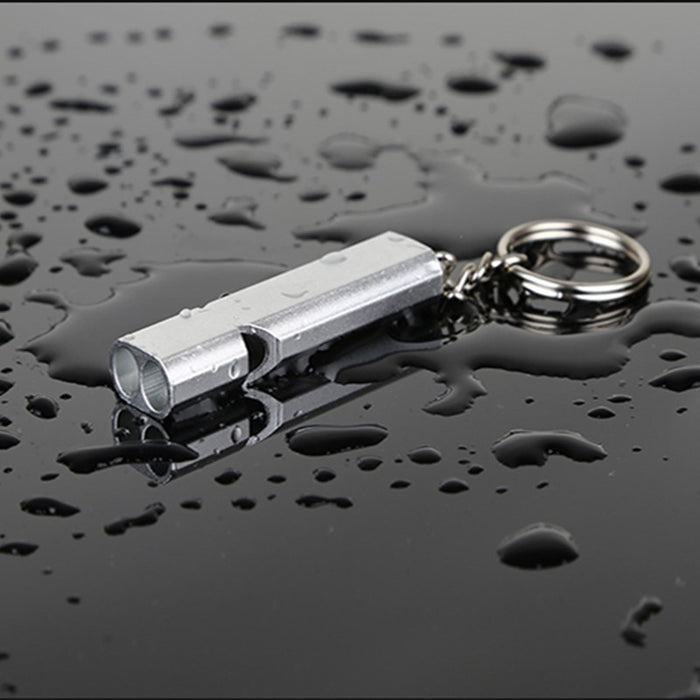 Double sifflet en aluminium avec forte intensité sonore