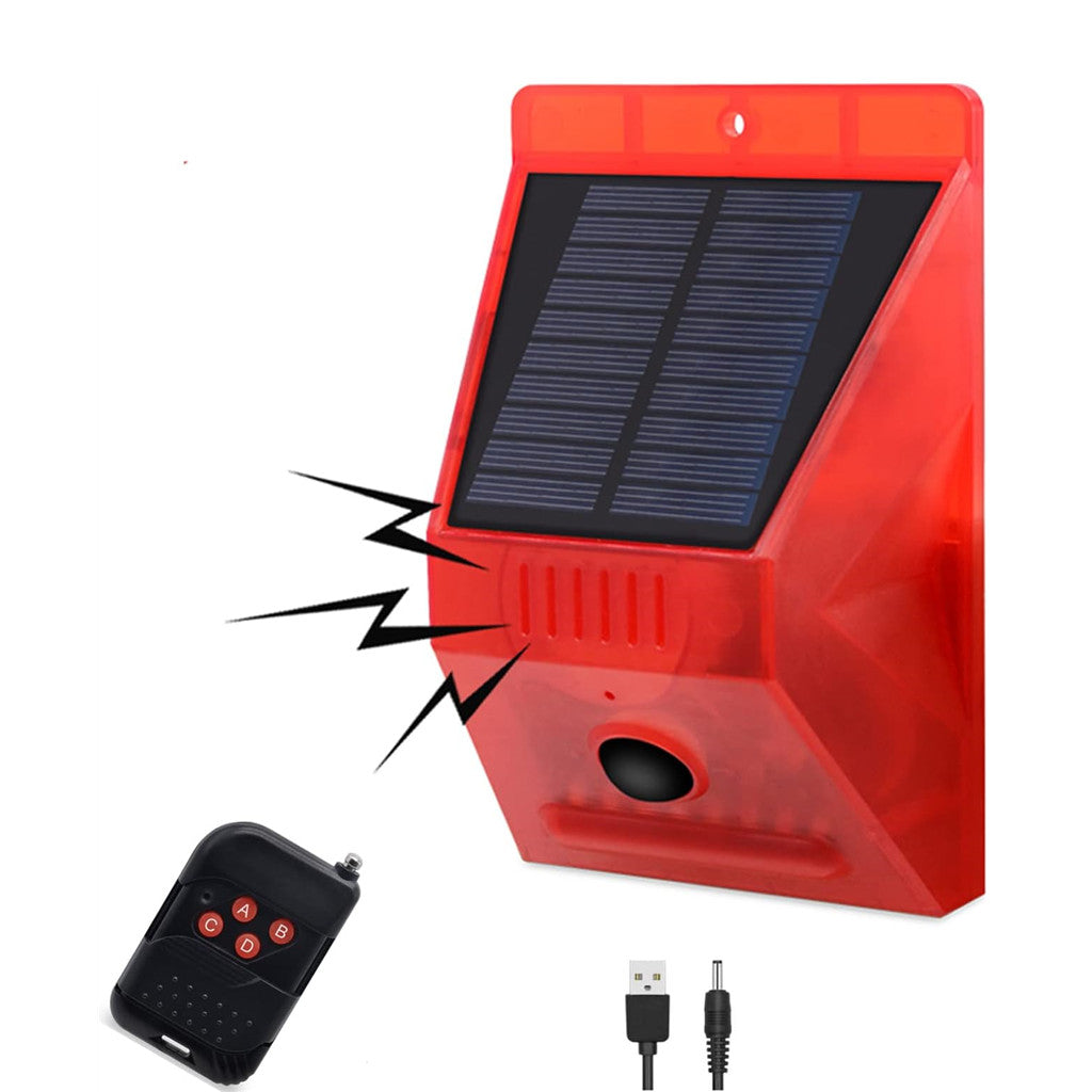 Sirène étanche extérieure à énergie solaire PGST 433 MHz avec lumière Sirène étanche extérieure à énergie solaire PGST 433 MHz avec lumière
