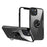 Coque Transparent iPhone 11 12  serie renforcée avec anneau Noir