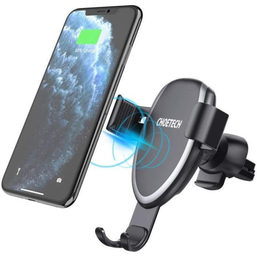 CHOETECH - Chargeur induction sans fil et rapide pour voiture