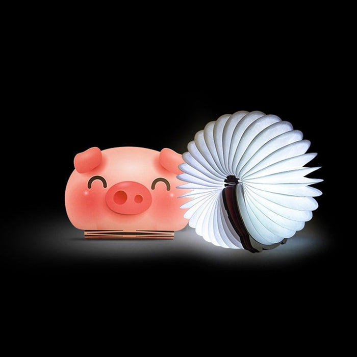 Lampe LED en forme de livre déplié, rechargeable par USB