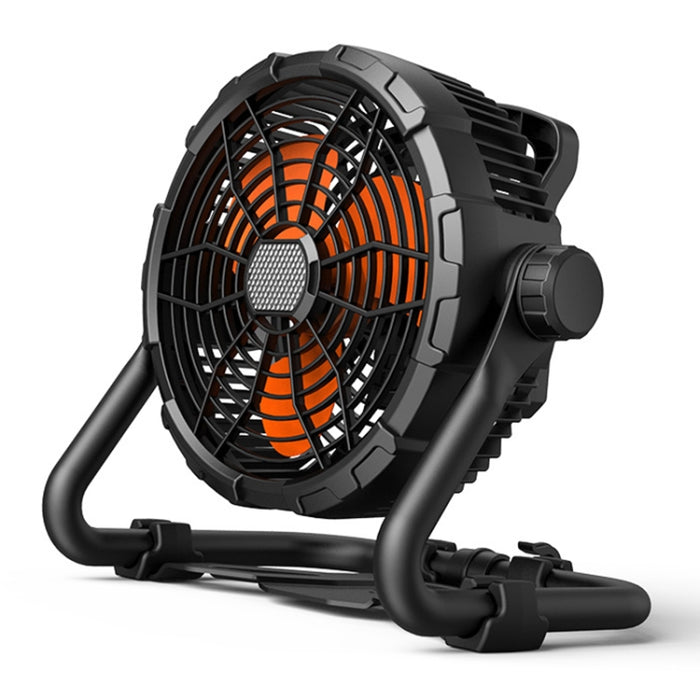 Ventilateur solaire rechargeable avec vitesse réglable et spot LED
