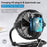 Ventilateur solaire rechargeable avec vitesse réglable et spot LED