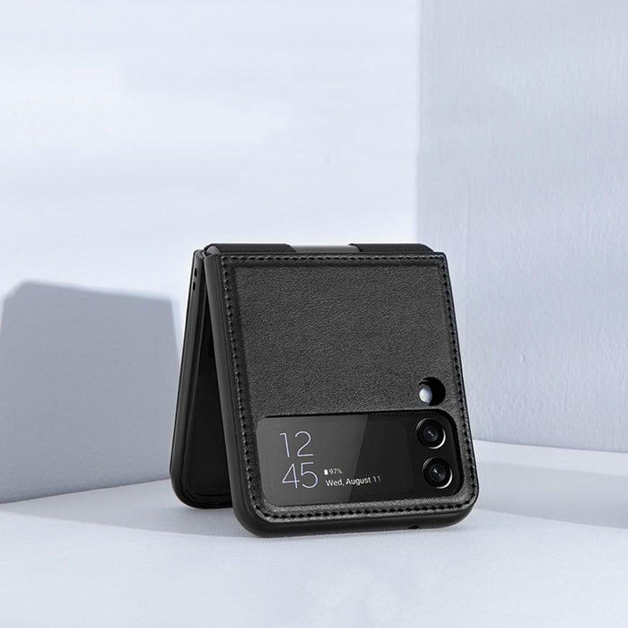 Nillkin- Étui Samsung en cuir Galaxy Z Flip 4 avec support telephone