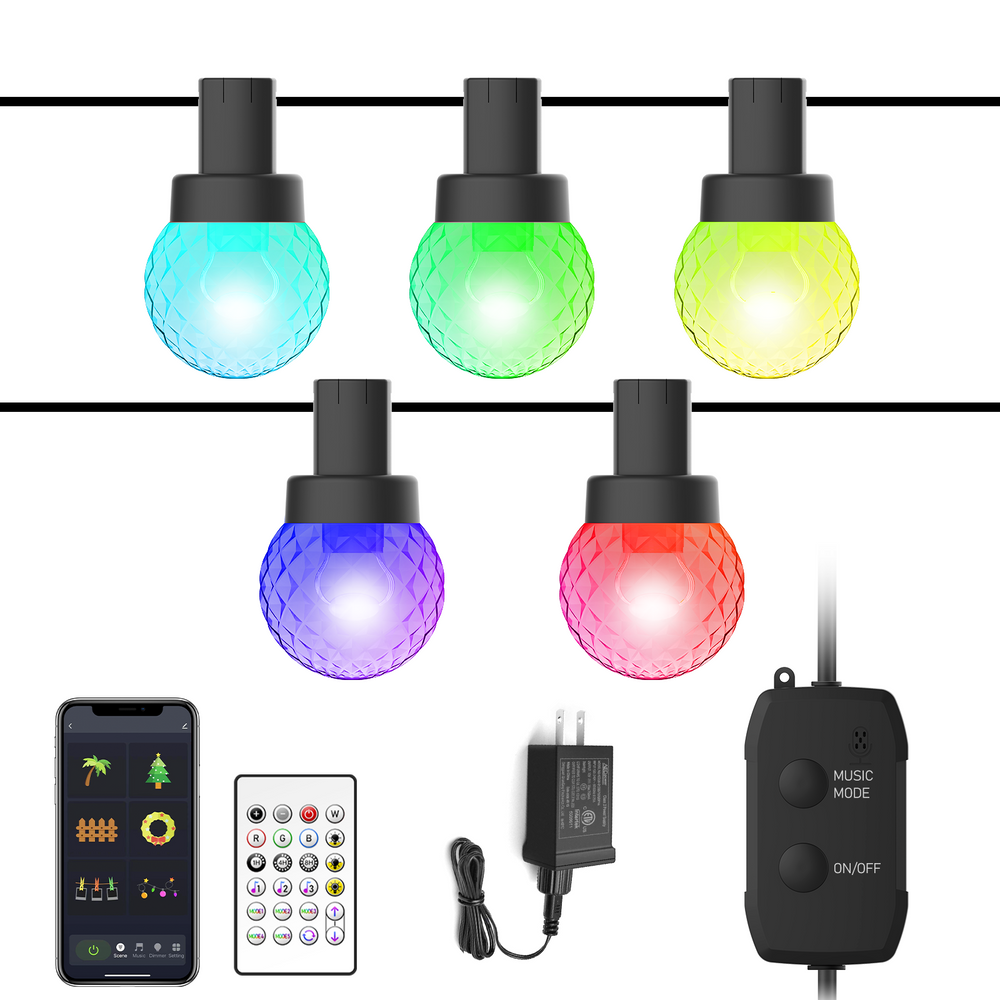 Guirlande LED multicolore 5m connectée (Bluetooth)