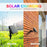 Guirlande solaire multicolore 13m 30 ampoules connectée (Bluetooth)