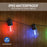 Guirlande solaire multicolore 13m 30 ampoules connectée (Bluetooth)