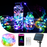 Guirlande solaire multicolore 10m 66 leds connectée (Bluetooth)