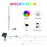 Guirlande solaire multicolore 10m 66 leds connectée (Bluetooth)