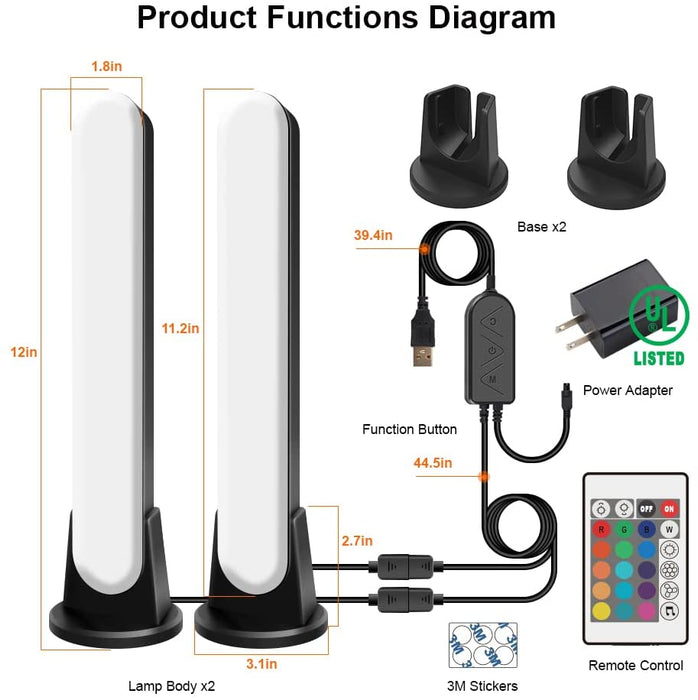 Lampes LED dynamique & multicolore connectée (Bluetooth)