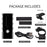 Lampe puissante rechargeable pour vélo, avec lampe arrière inclus