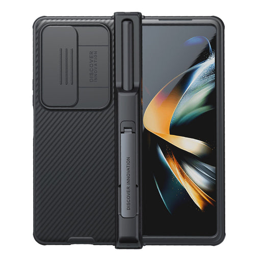 Nillkin - Coque Samsung Galaxy Z Fold 4 5G avec Protection caméra, Porte-S Pen et support telephone
