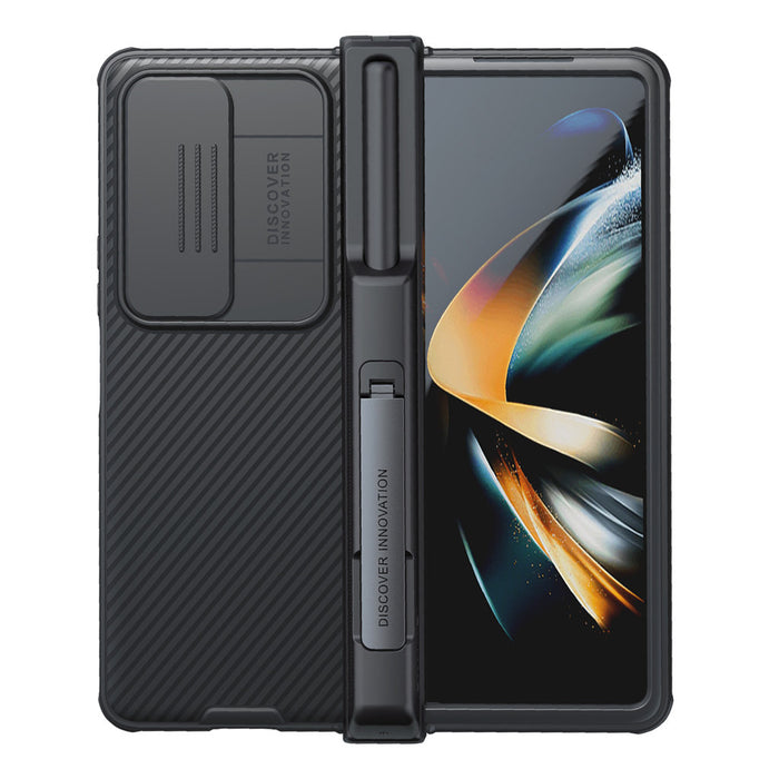 Nillkin - Coque Samsung Galaxy Z Fold 4 5G avec Protection caméra, Porte-S Pen et support telephone