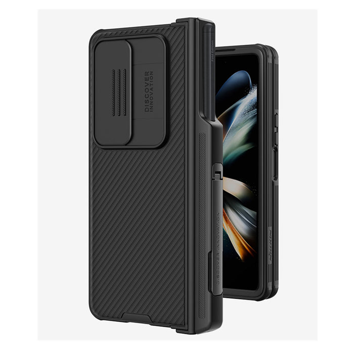 Nillkin - Coque Samsung Galaxy Z Fold 4 5G avec Protection caméra, Porte-S Pen et support telephone